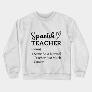 cute thank you for assistant spanish teacher appreciation Crewneck Sweatshirt